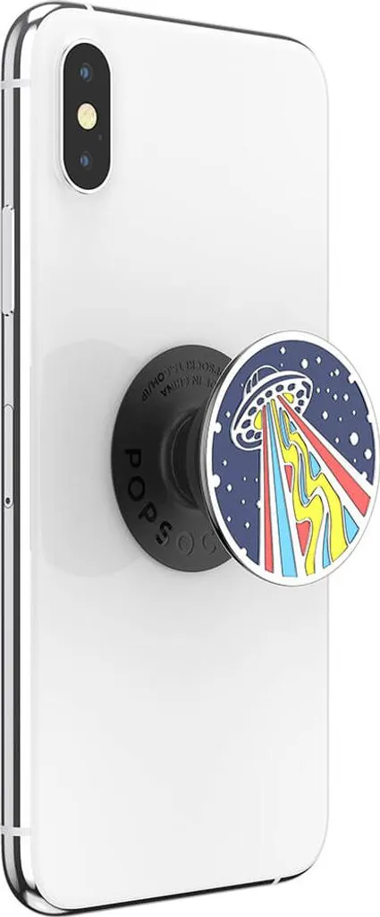 PopSockets support vidéo pour smartphone, poignée émail marine