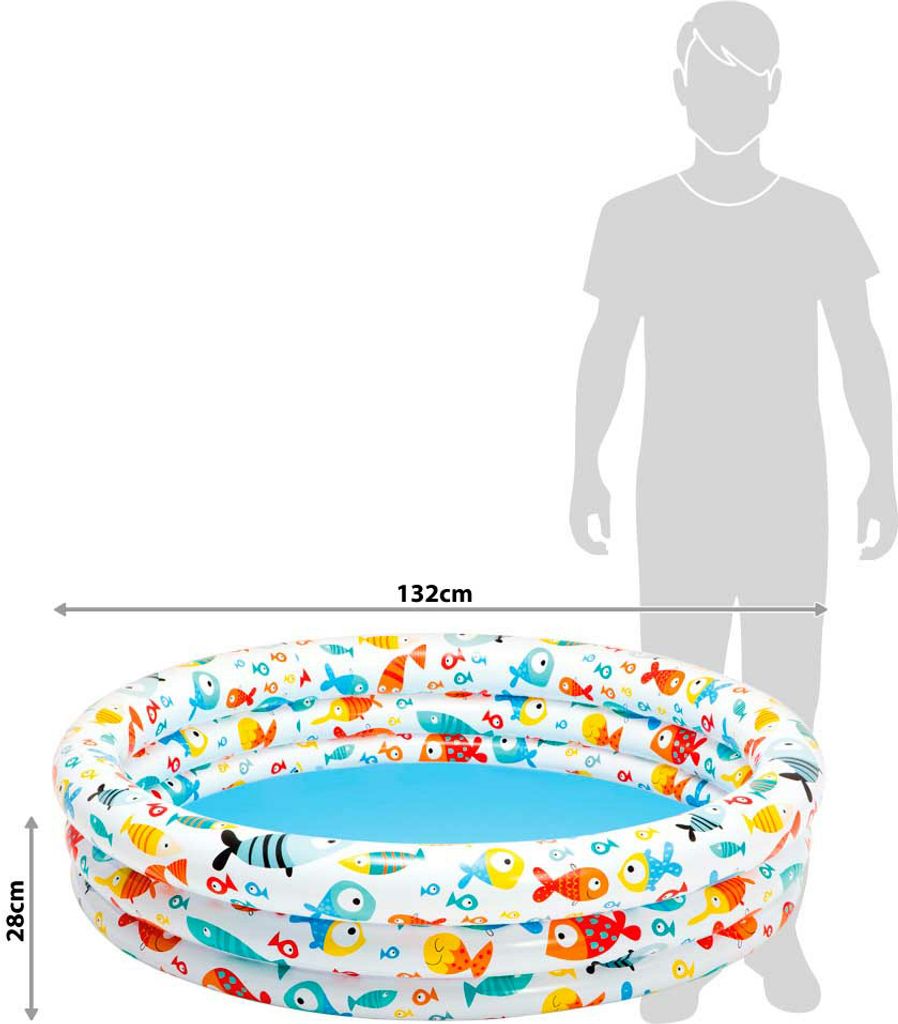Intex Kinder Planschbecken 3-Ring-Pool Fishbowl Produktbild 19