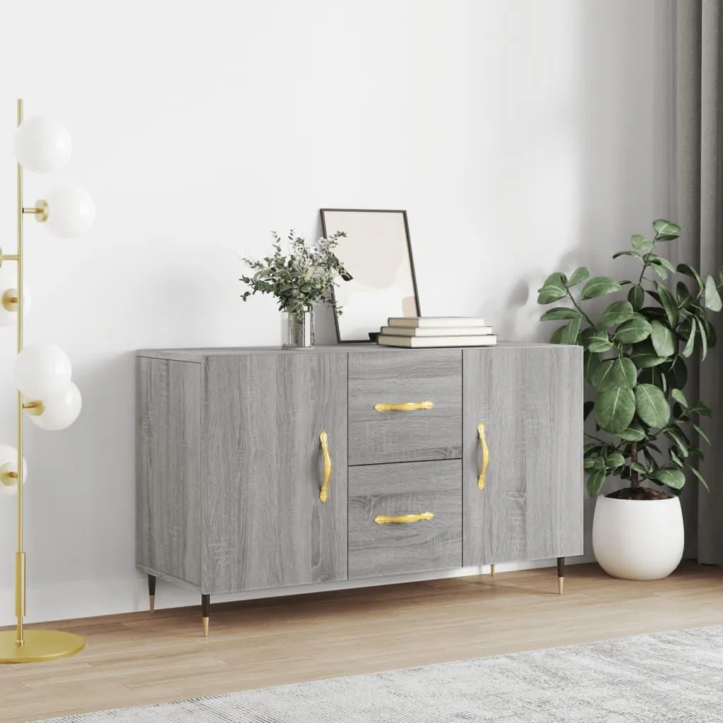 Credenza VidaXL Legno Multistrato Grigio Sonoma 100cm - Robusta