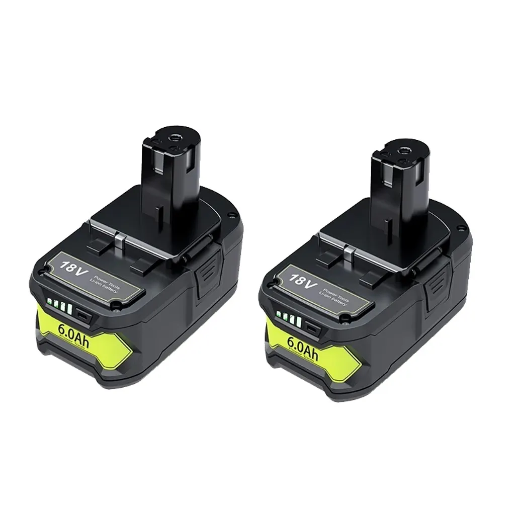 Pack de 2 Batteries RYOBI 18V 6.0Ah Lithium+ pour Outillage de Jardin