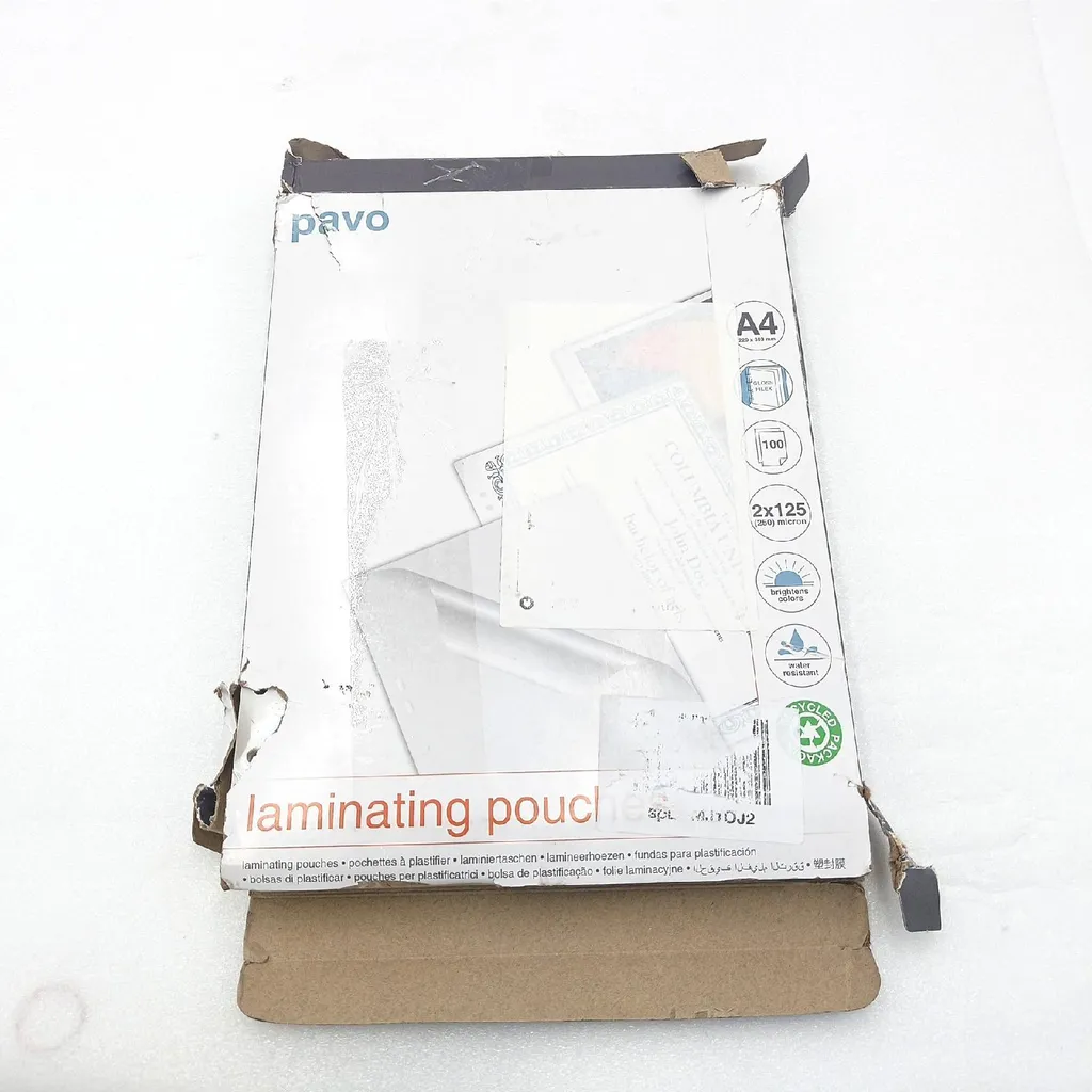 Feuilles à plastifier A4+ 125 mic PAVO avec bande de perforation Filex - 4