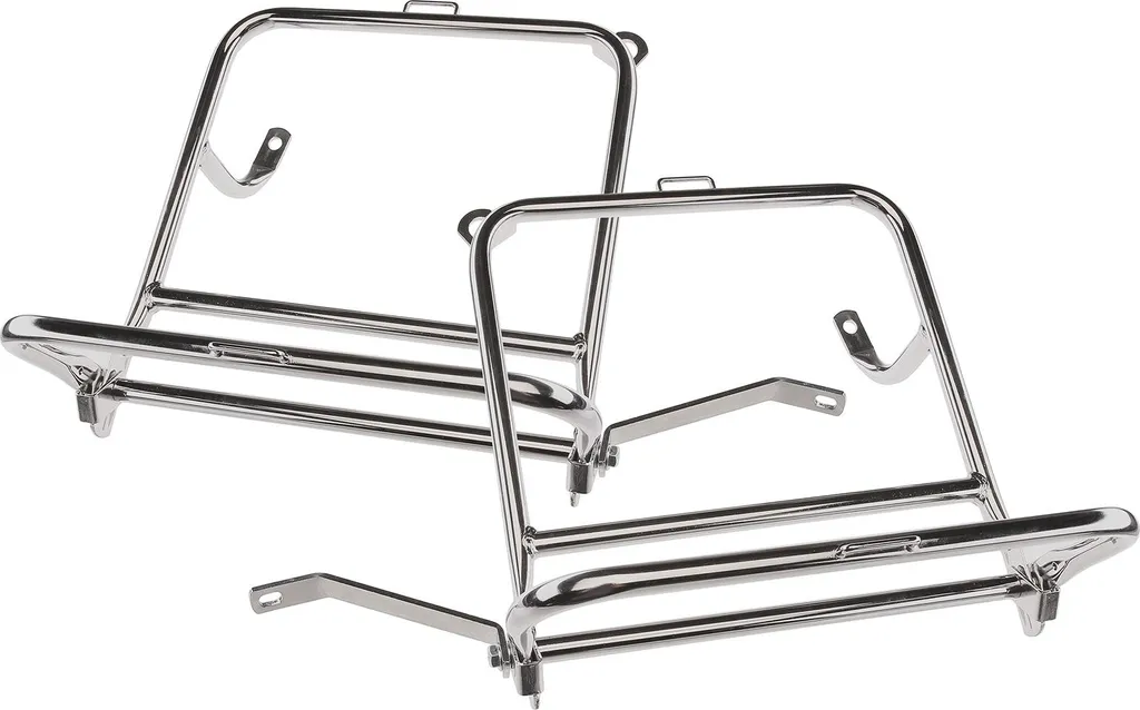 Supports de sacoches latéraux chromés pour moto MZ ETS et ES 250/2