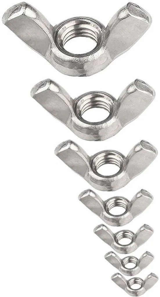 Assortiment 75 Écrous Papillon Inox pour Serrage Rapide et Sans Outil