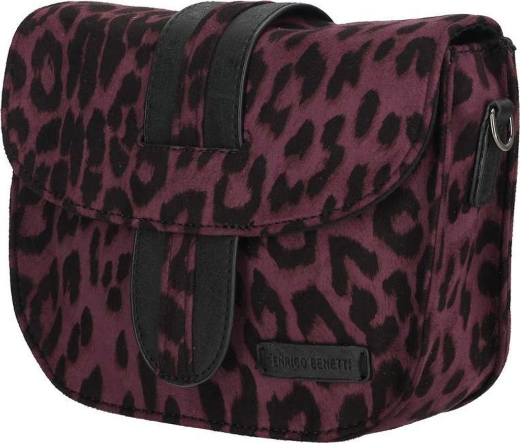 Christian Wippermann kleine leichte Damen Tasche Schultertasche Umhängetasche Crossbody Bag Leder Optik Handtasche Burgund