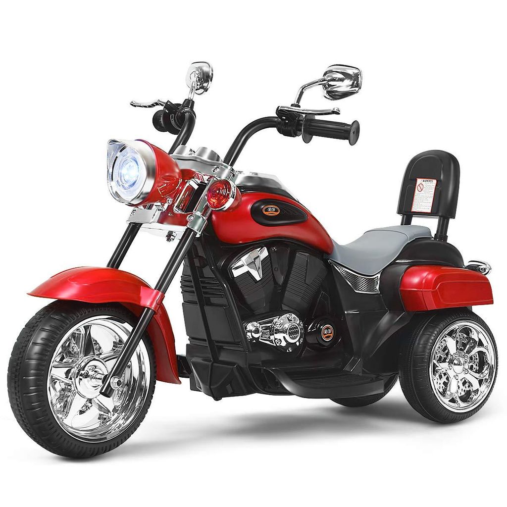 COSTWAY 6V elektrická motorka s nastaviteľným svetlometom Obrázok produktu 