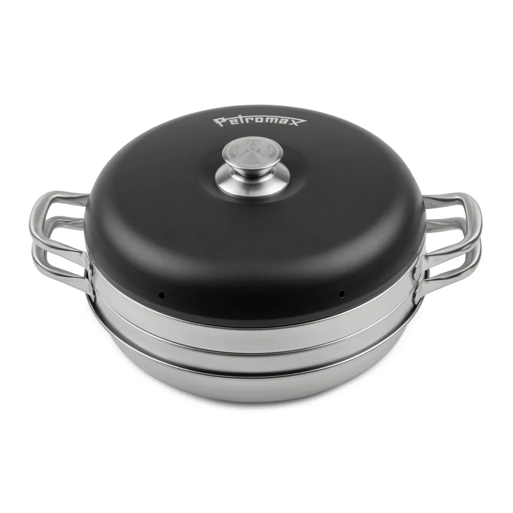 Brûleur à charbon Petromax en acier inoxydable avec ventilation optimisée - 2