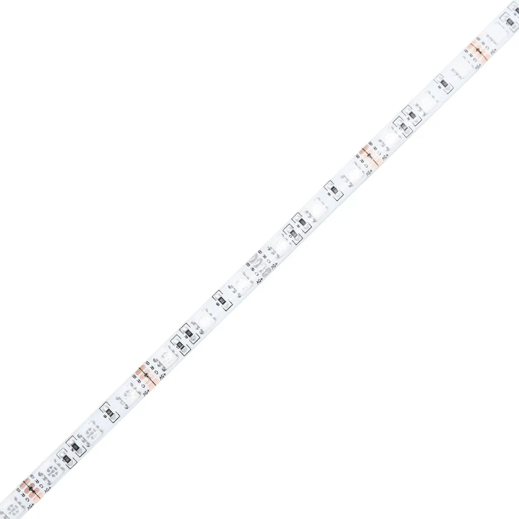 Tavolino vidaXL Bianco con Luci LED | Mobile Living 50x50x45 cm - 8