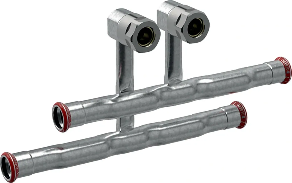 Geberit GE Mapress, Acciaio al carbonio, set di raccordi Hzk VL/RL, raccordo a morsetto EK, 15 x 15 mm, 1 pz.