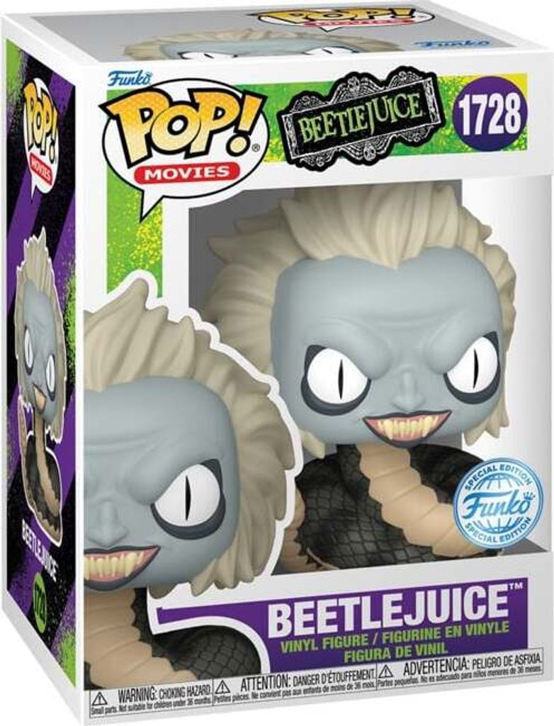 Funko Pop! Beetlejuice - Beetlejuice (Snake) #1728 (Exclusive)