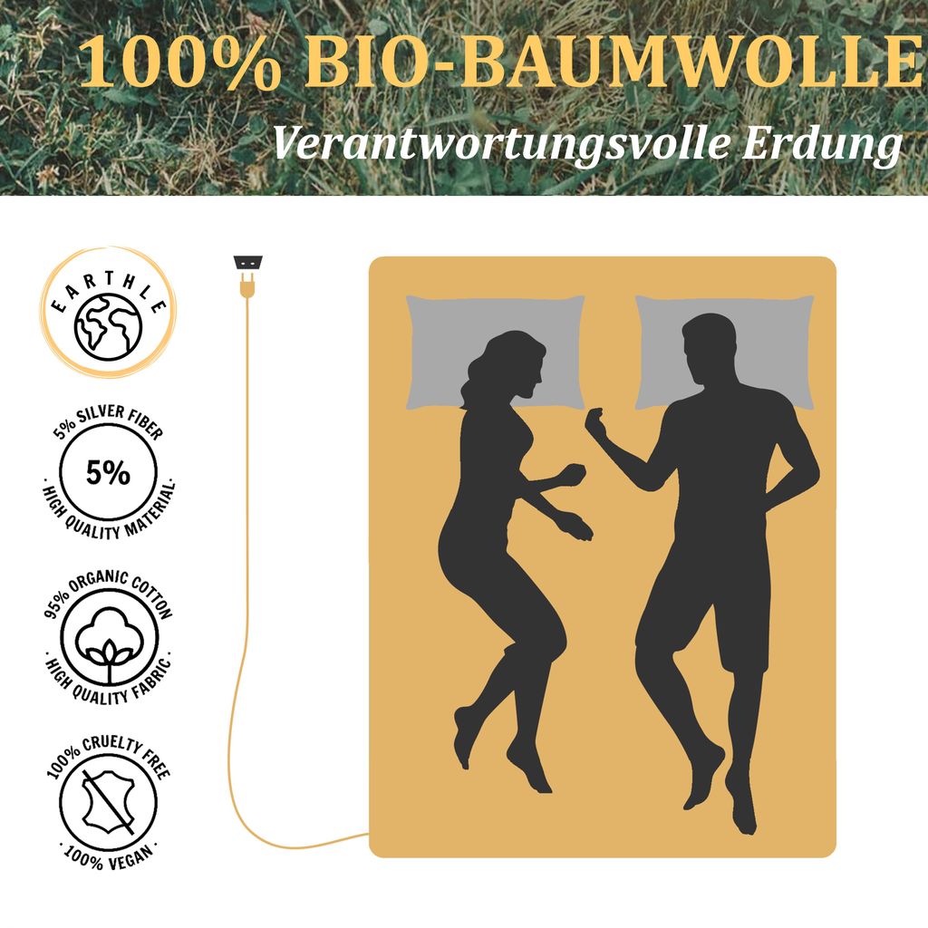 Earthle Earthing Sheet - Erdungstuch - Erdungslaken- Erdung Produktbild 6