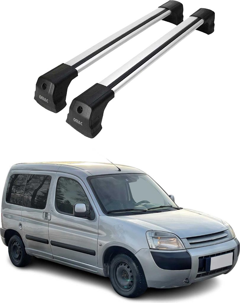 Dachträger Grundträger für Citroen Berlingo 1996-2008 Silber Alu 2x