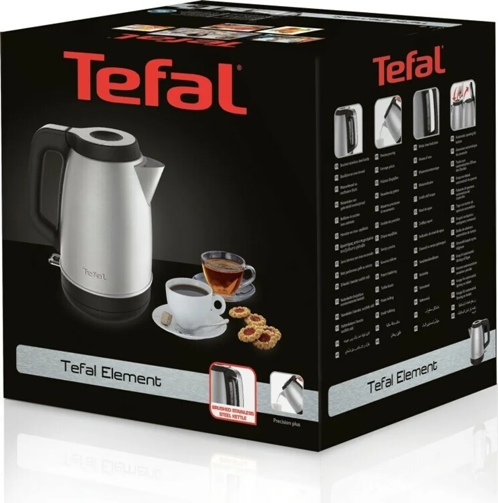 Tefal Element KI280D Bouilloire 1,7 L - Chauffe Rapide et Design Moderne