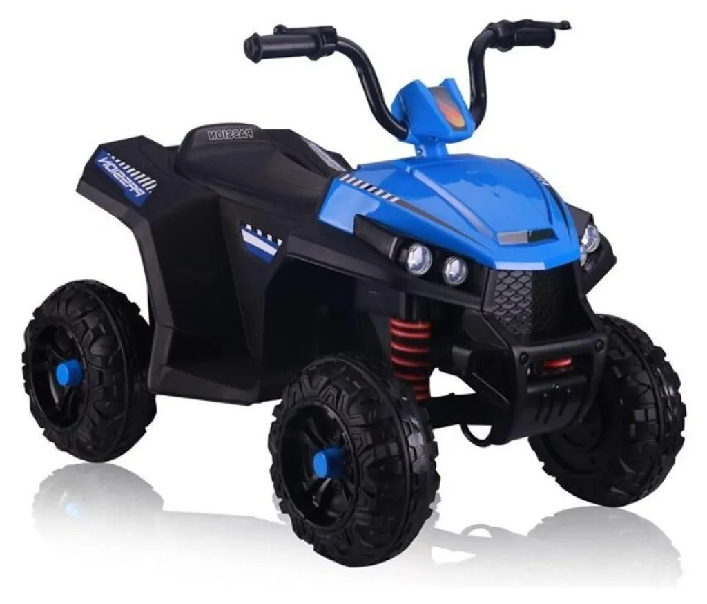 Quad électrique S601 bleu avec pneus crantés et batterie longue durée