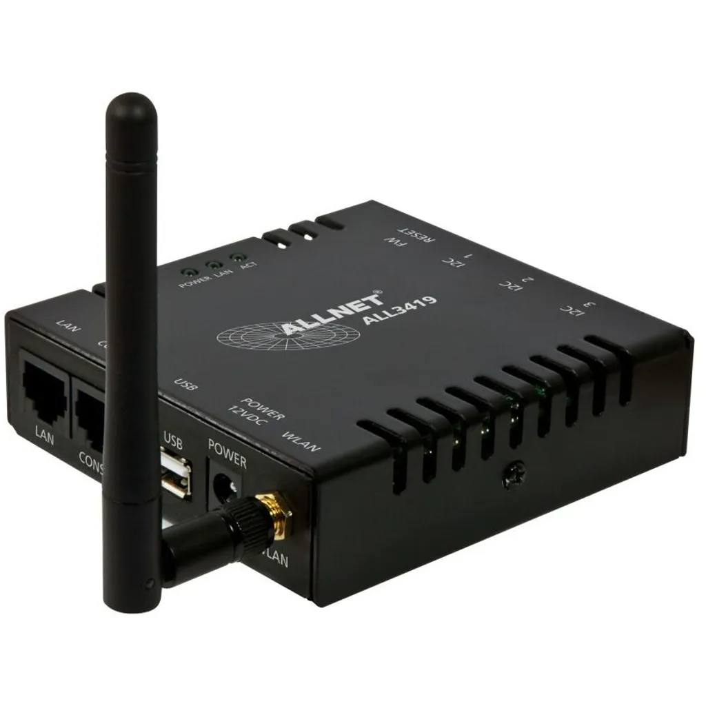 Centrale Allnet ALL3419 MSR IP Noire avec Gestion d'Alertes à Distance
