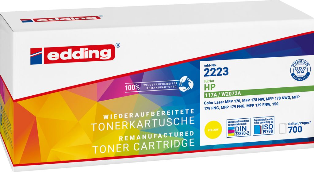 edding Toner 18-2223 wie HP W2072A gelb