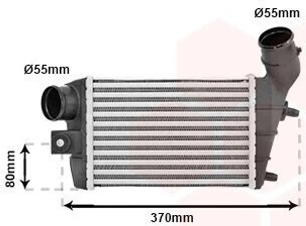 Intercooler haute performance VAN WEZEL pour Alfa Romeo 147 937