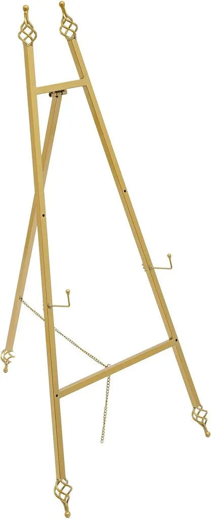 Support Tableau Stable et Robuste - Lot 2 Chevalets Métal Antidérapants Or - 7