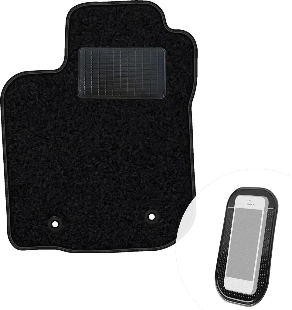 Tappetino Guida Renault Koleos II dal 2017 Nero | moto-MOLTICO Velours 1pz