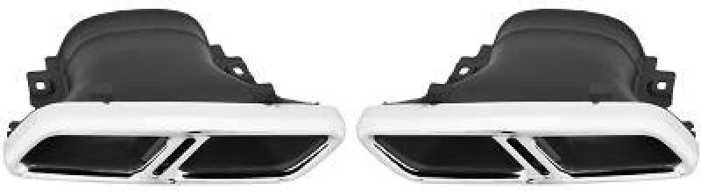 DIEDERICHS 4161801 Auspuffblende Endrohr Blende Edelstahl passend für MERCEDES-BENZ E-Klasse Limousine (W213) E-Klasse T-modell (S213) GLC (X253)