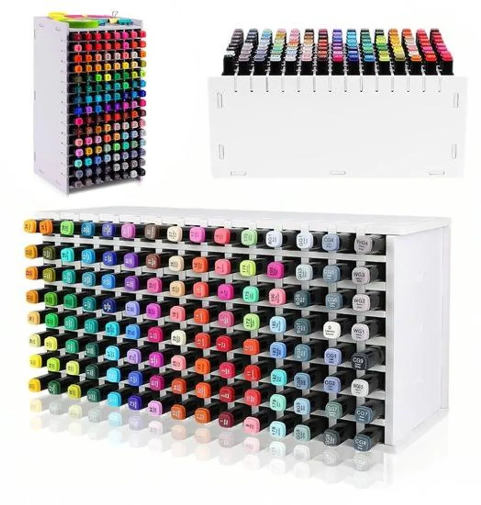 Rangement de bureau multifonction à 6 cases pour stylos et papeterie