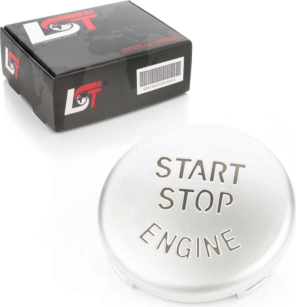 Start Stop Engine Knopf Abdeckung silber für BMW 1er 3er 5er X1 Z4 E-Serie