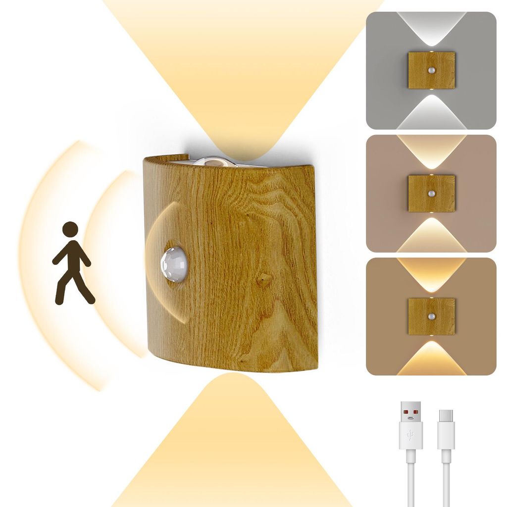 Aufladbare LED Nachtlicht mit Bewegungssensor, 3 Produktbild 