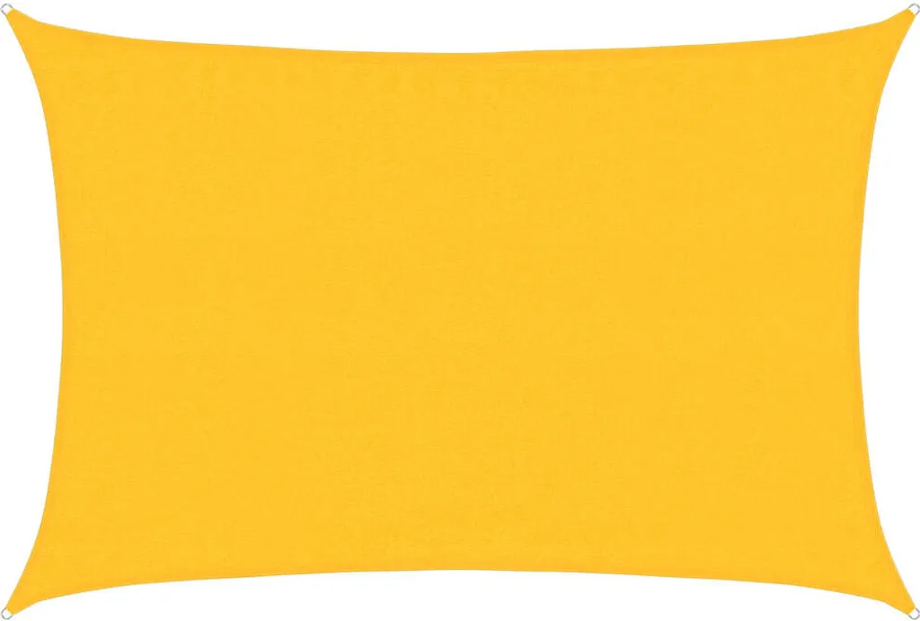 Tenda Da Sole Retrattile Manuale VidaXL 5x3,5 M - Gialla E Bianca Con Telaio Grigio - 4