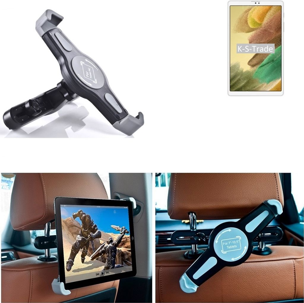 K-S-Trade Tablethalterung kompatibel mit Samsung Galaxy Tab A7 Lite LTE KFZ Kopfstützen Halterung 360° Auto Sitzhalterung Headrest Holder Halter