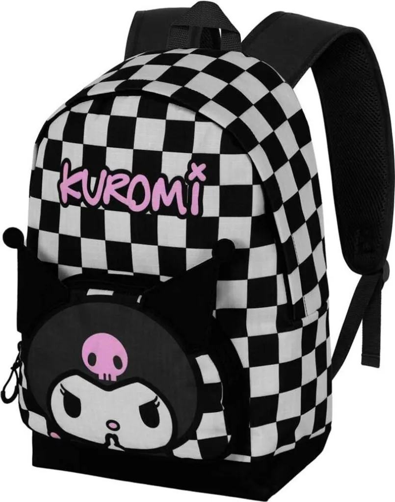 Sac à dos Kuromi imperméable et résistant avec grand compartiment de 44cm
