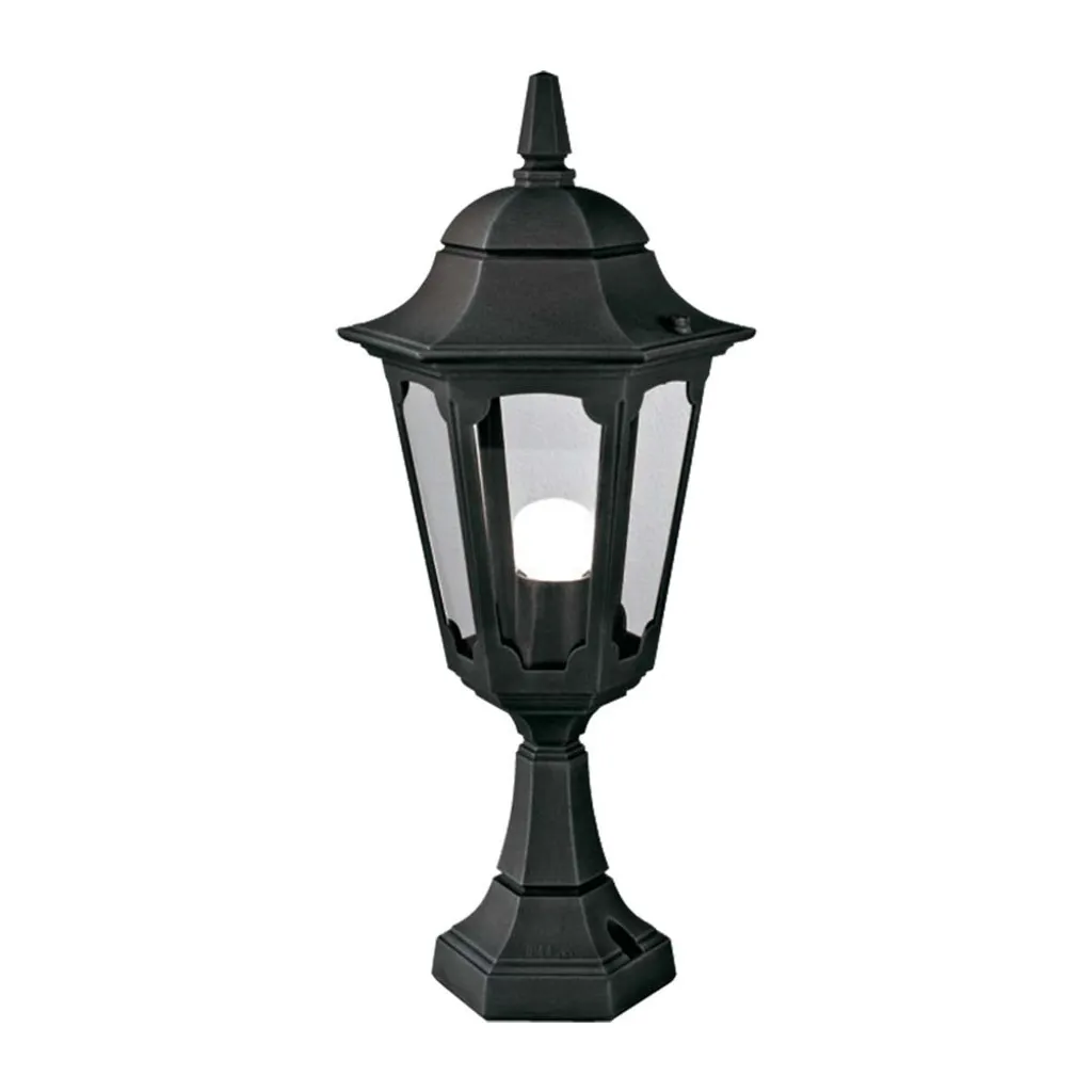 Lampe extérieure noire 60W Parish Elstead socle en aluminium moulé