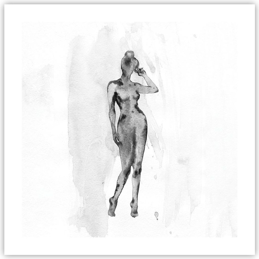 Poster - Poster ohne Rahmen - Nacktheit Frau Körper - 50x50 cm - Wand Bild - Wanddeko - Wandbilder - Kunstposter - Wandposter - Bilder - Kunstdruc...