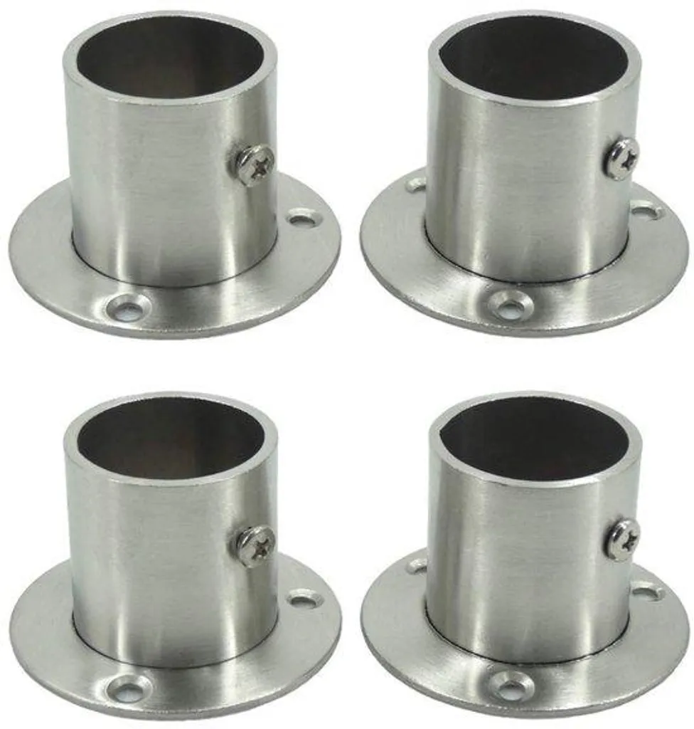 Rangement vêtements acier argenté avec tablettes réglables - Lot de 4