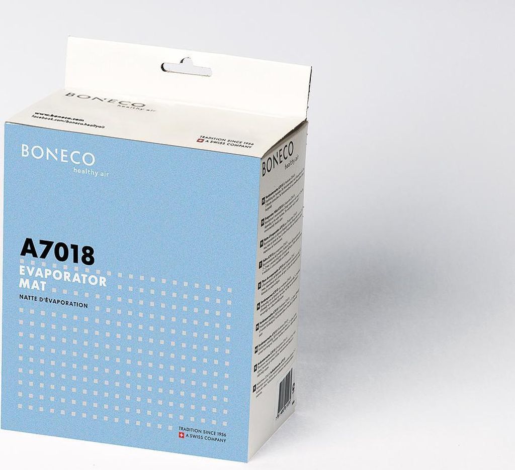 A product box for a Boneco A7018 Evaporator Mat.