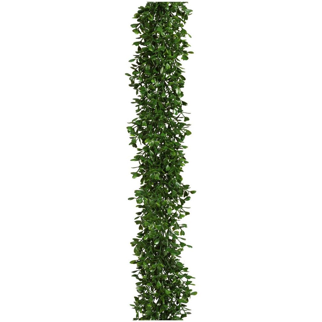 CREATIV green Buchsbaumgirlande künstlich 150cm, künstliche Ranken mit naturgetreuen Blättern
