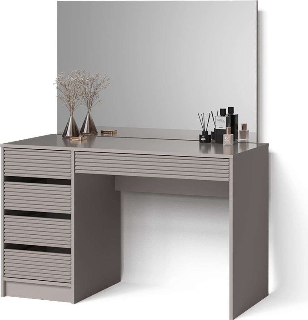 Coiffeuse Livinity Imola Cachemire 120cm avec miroir, Model Image du produit 