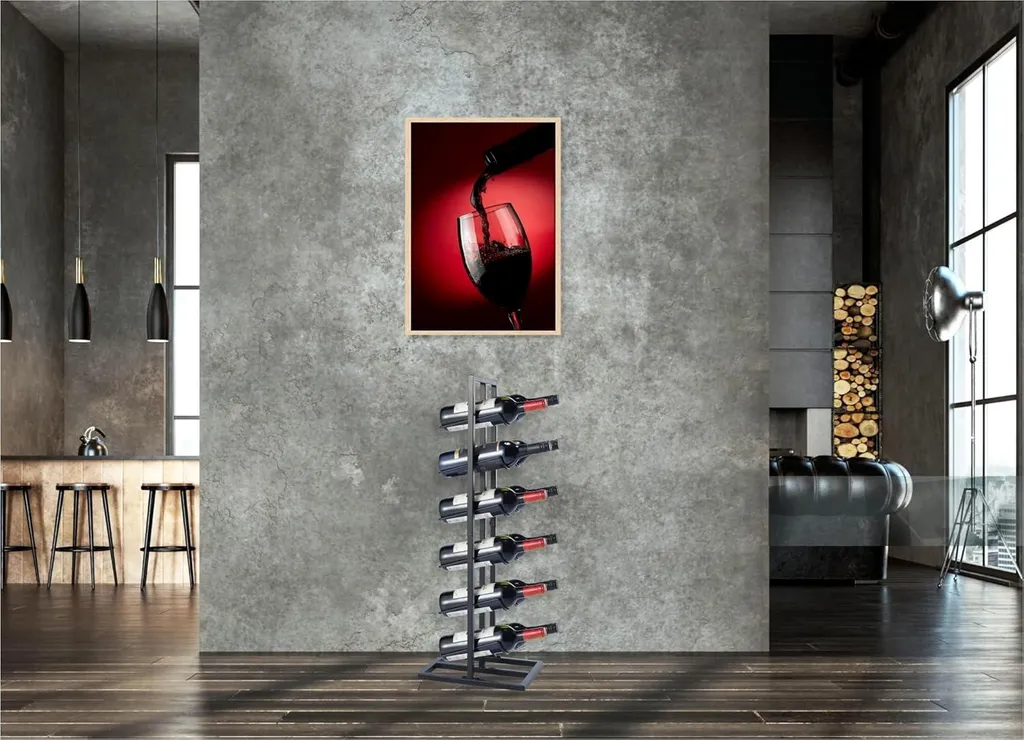 Stocker le vin sans encombrement : casier acier noir stable et compact