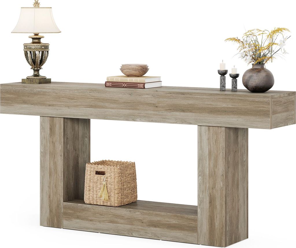 Tribesigns Table console, 160 cm, table d'entrée à 2 Image du produit 
