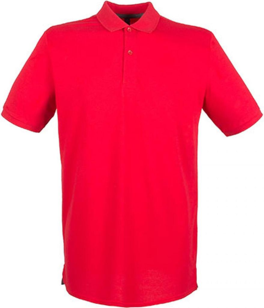 Henbury H101 | Herren Modern Fit Baumwolle Microfine-Piqué Polo Shirt - Farbe: Classic Red - Größe: L