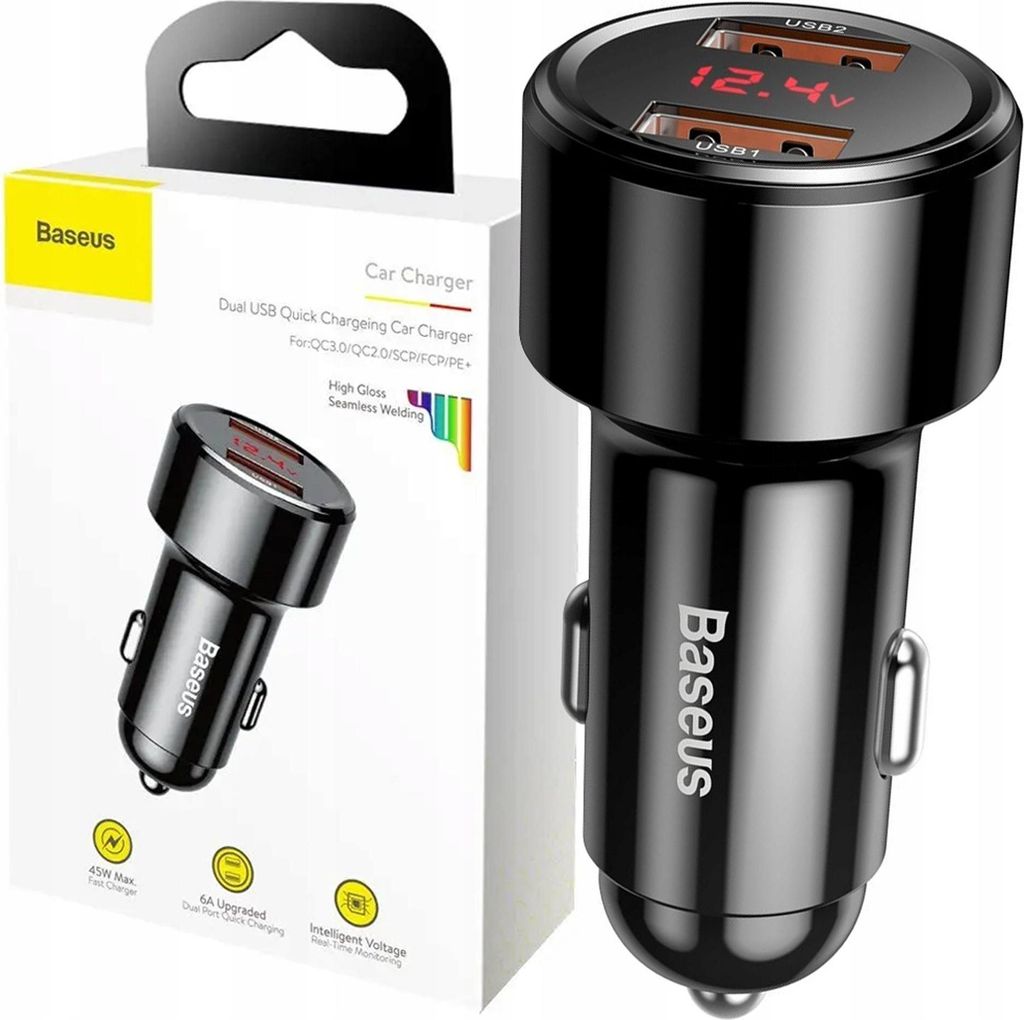 Caricabatterie Auto Baseus CCMLC20A-01 MagicSeries Quick Immagine del prodotto 
