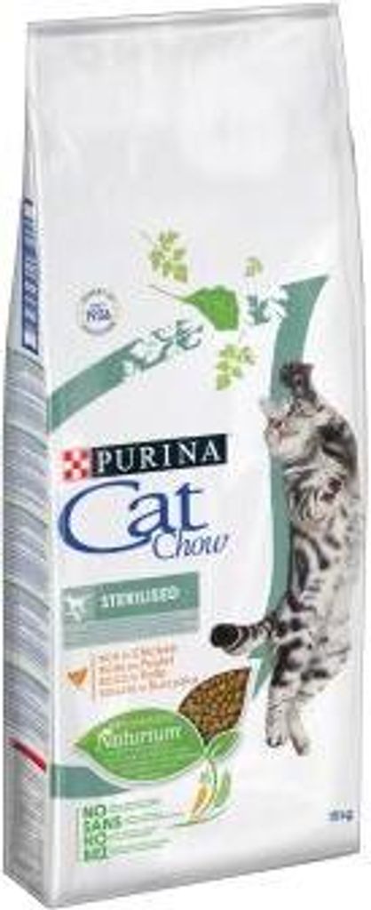 Purina Cat Chow Sterilisiertes Futter Reich an Huhn 15 kg