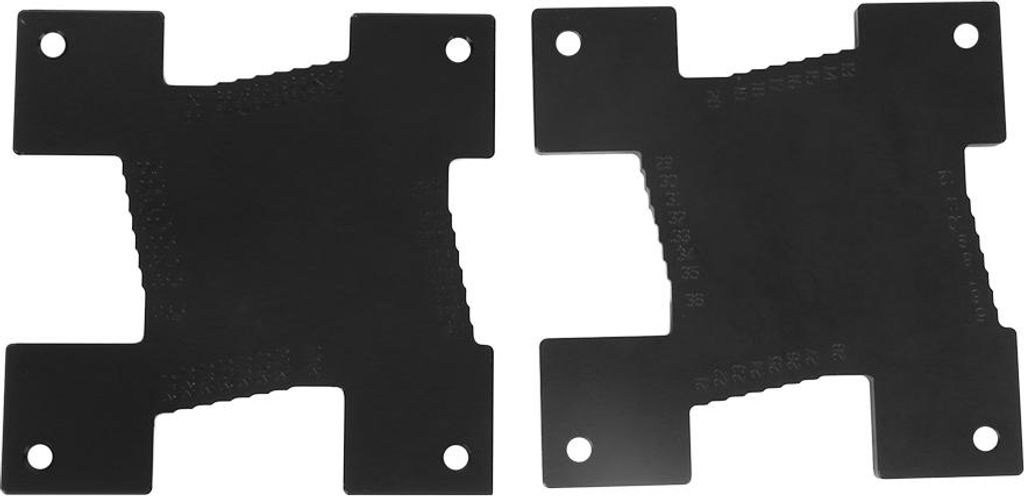 2 Stück Frästisch-Tiefenmesser, präzise, schwarz, für Holzbearbeitung, Höhenmesslineal
