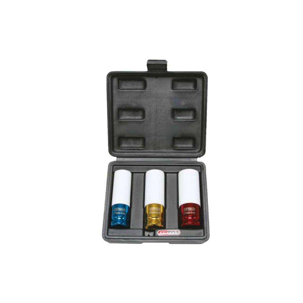 Jeu de 3 douilles à chocs pour jantes aluminium KS TOOLS Image du produit 