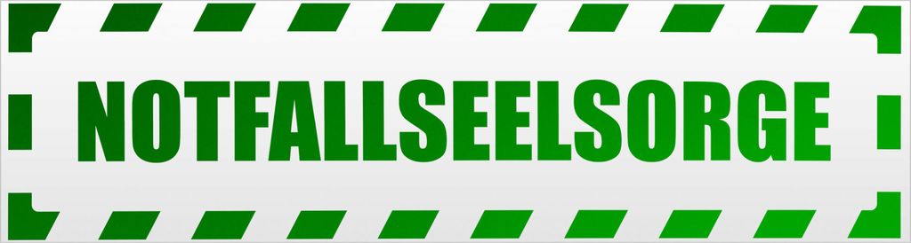 Kiwistar Notfallseelsorge gestreift Magnetschild Schild magnetisch - 60cm Grün - reflektierend - Magnetfolie für Auto PKW Kfz