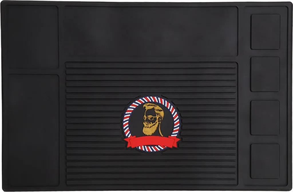Tapis de coiffure à forte adhérence et imperméable pour outils thermiques