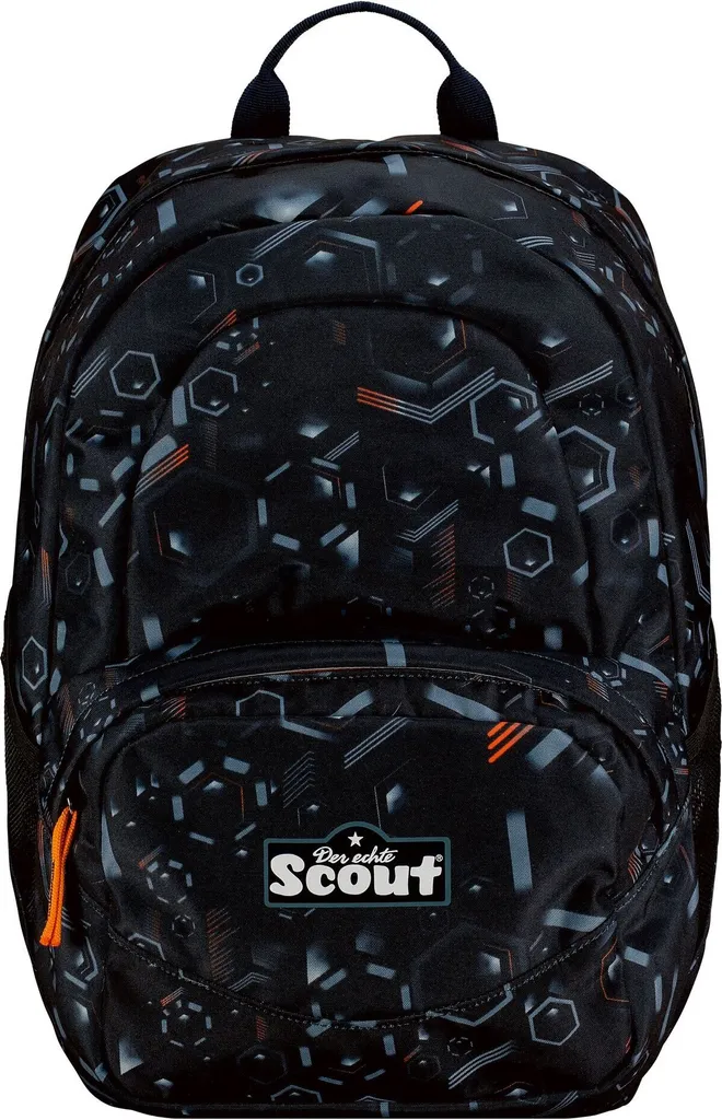 Sac à dos d'école Scout Rucksack X 17,5L Noir pour CE1 au CM2 Space Data
