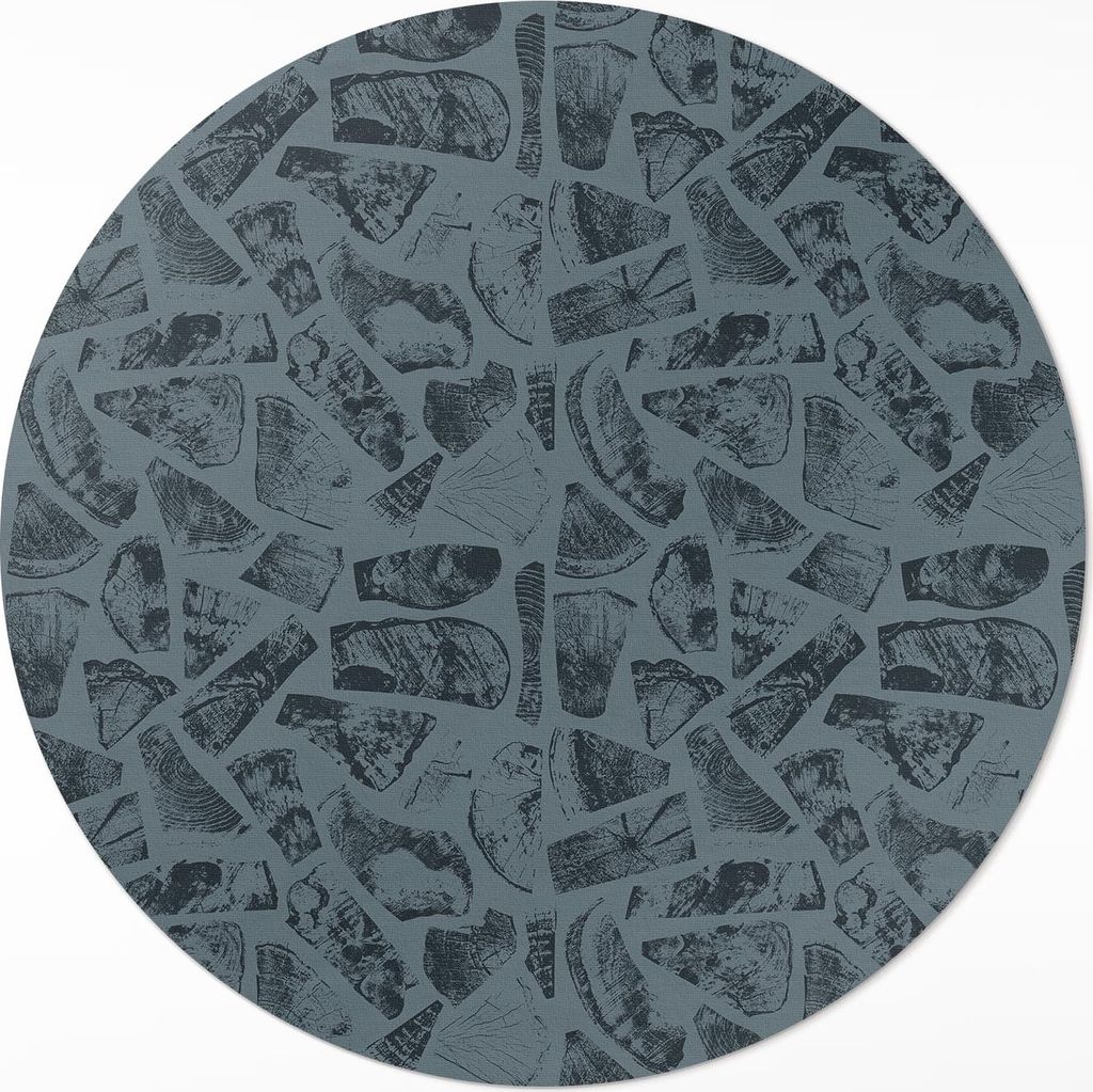 Elegantes Muster für einen Steinweg– Vinylteppich – Indoor Teppich – Flur – Pflegeleicht – Runder Teppich – PVC Teppich – Outdoor Te...