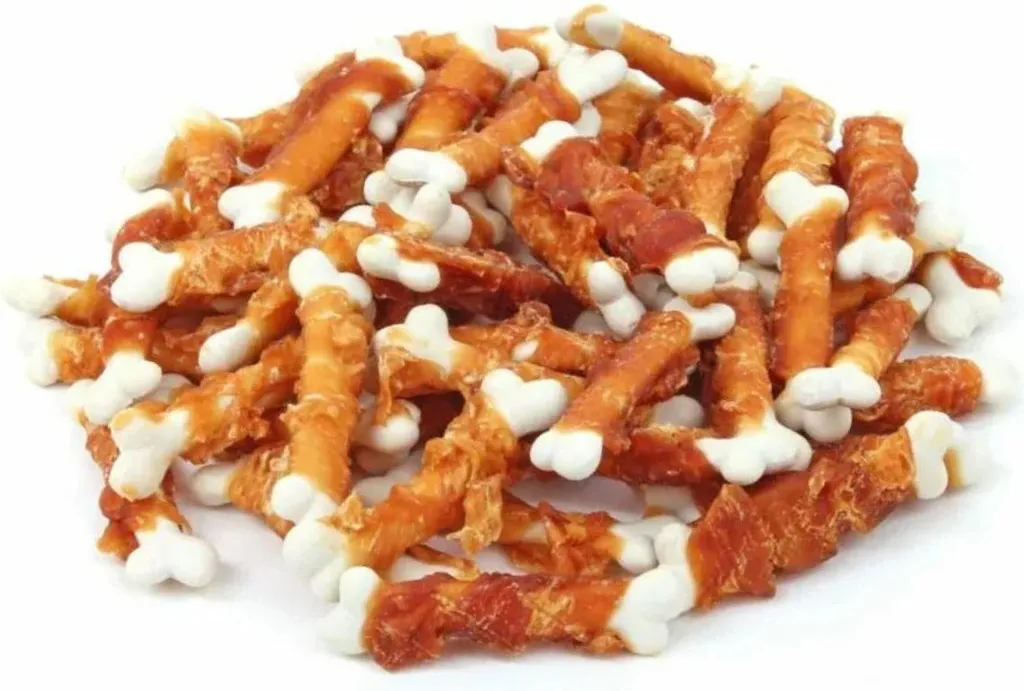 Snack pour Chien Cubes de Calcium au Poulet 500g Complément Osseux Sain