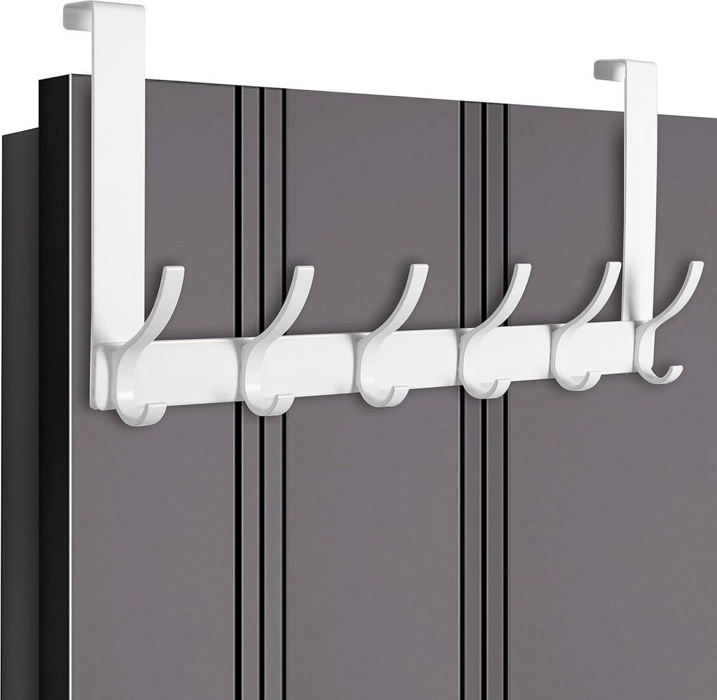 INF Deurhanger met 6 haken, aluminium wandhaken Productafbeelding 