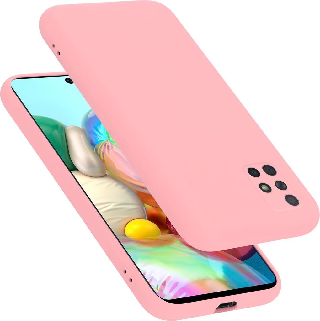 Cadorabo Schutzhülle für Samsung Galaxy A51 4G / M40s Hülle in Rosa Handyhülle Case Cover TPU Etui