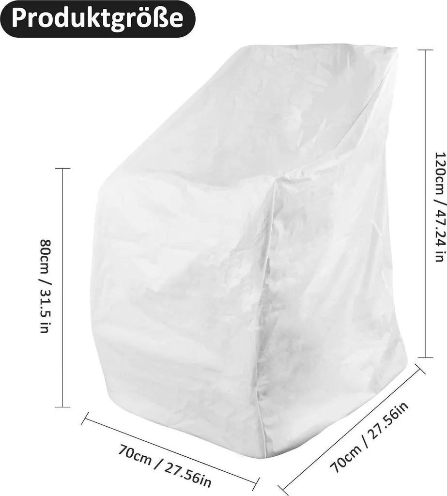 Housse de chaise de jardin transparente et résistante aux intempéries - 2